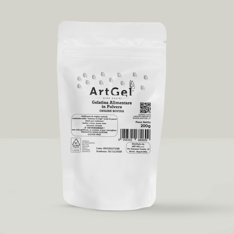 Gelatina alimentare in polvere 200 gr Gelatina alimentare in polvere 200 gr